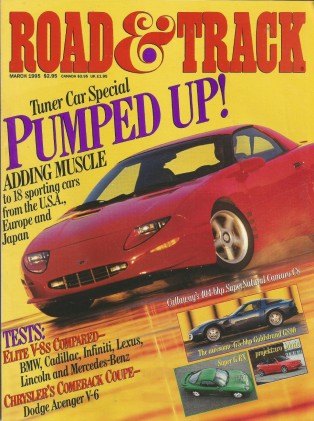 ROAD & TRACK 1995 MAR - TOP TUNERS, LOTUS 23B, GT90